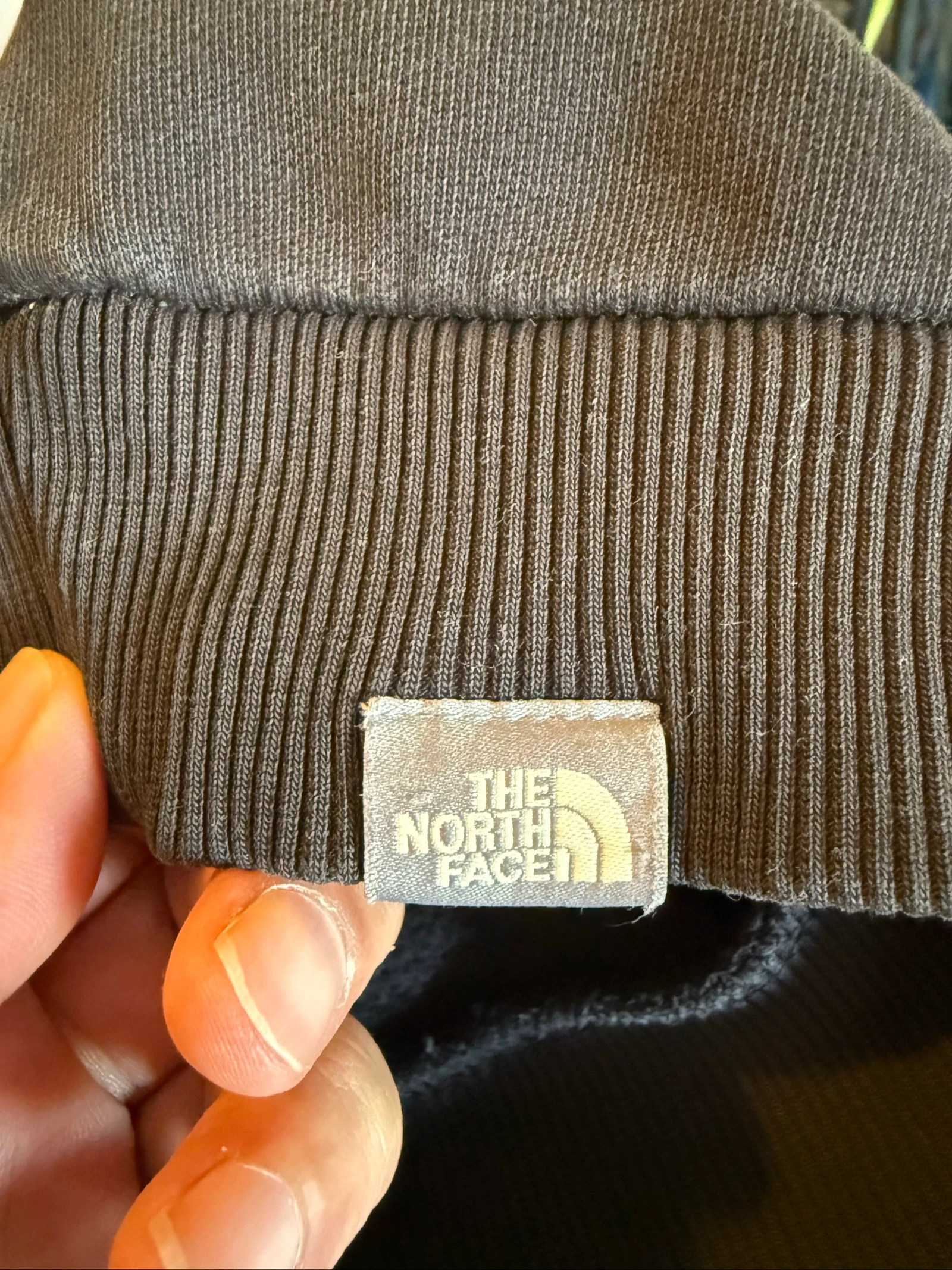 Sudadera The North Face junior L 11/12 años caqui negro con logo naranja – photo 7